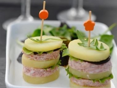 Burger de pommes de terre au Pâté Hénaff