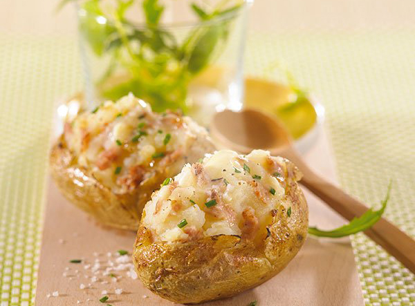 Pommes de terre farcies au Pâté Hénaff