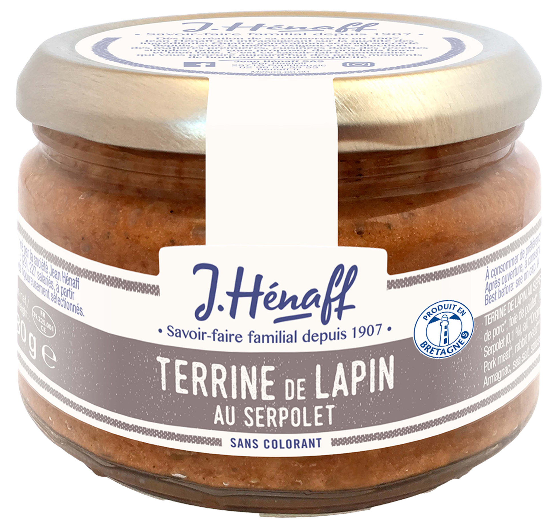 Terrine de lapin au serpolet