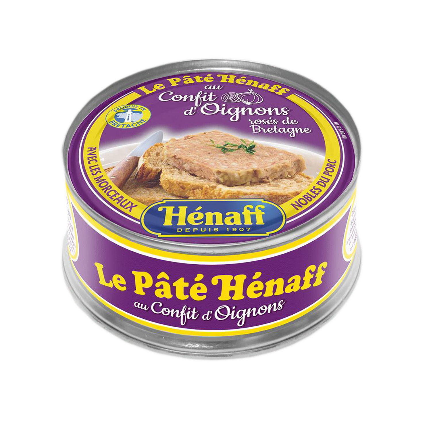 Pâté Hénaff au confit d'oignons