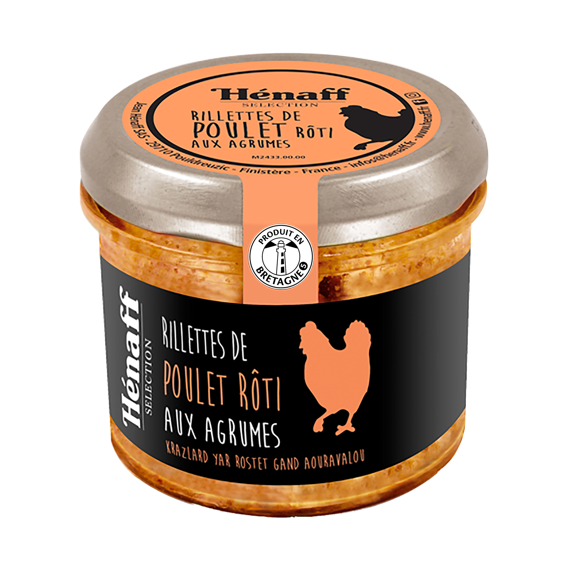 Rillettes de poulet rôti aux agrumes 