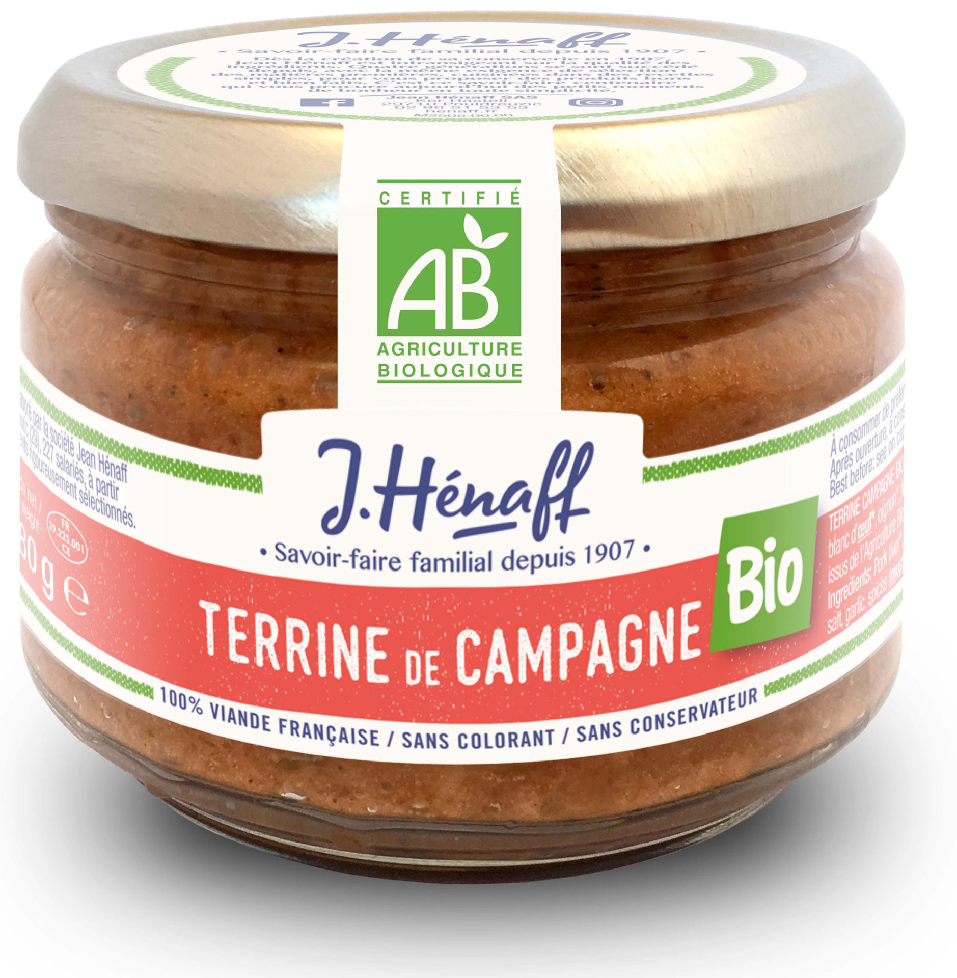 La Terrine de campagne bio Hénaff