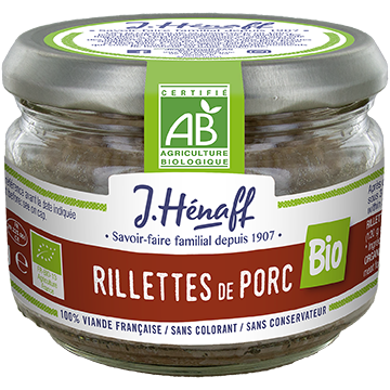 Rillettes de porc BIO