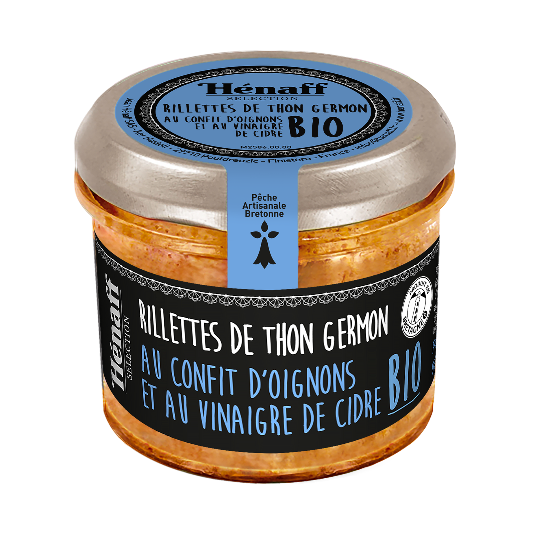 Rillettes de thon Germon au confit d'oignons et vinaigre de cidre BIO