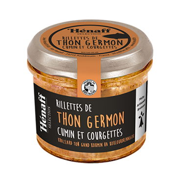 Rillettes de thon Germon cumin et courgettes