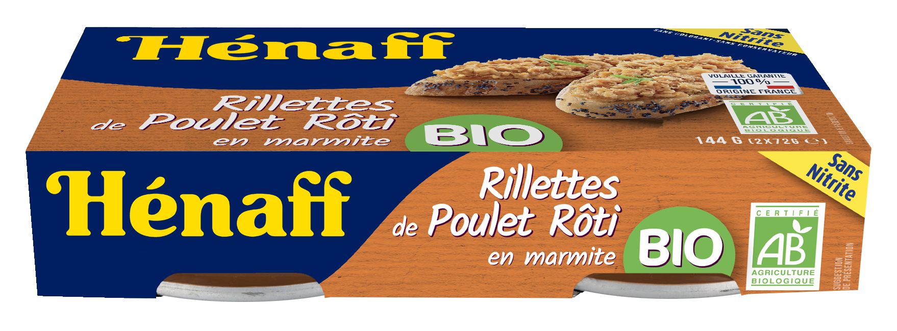 Rillettes de poulet rôti en marmite BIO