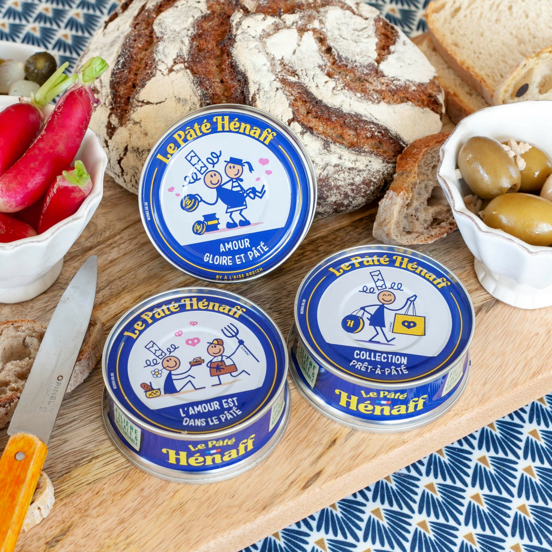 ⇒ Pâté breton Henaff 78g - Boite Collector A l'aise Breizh