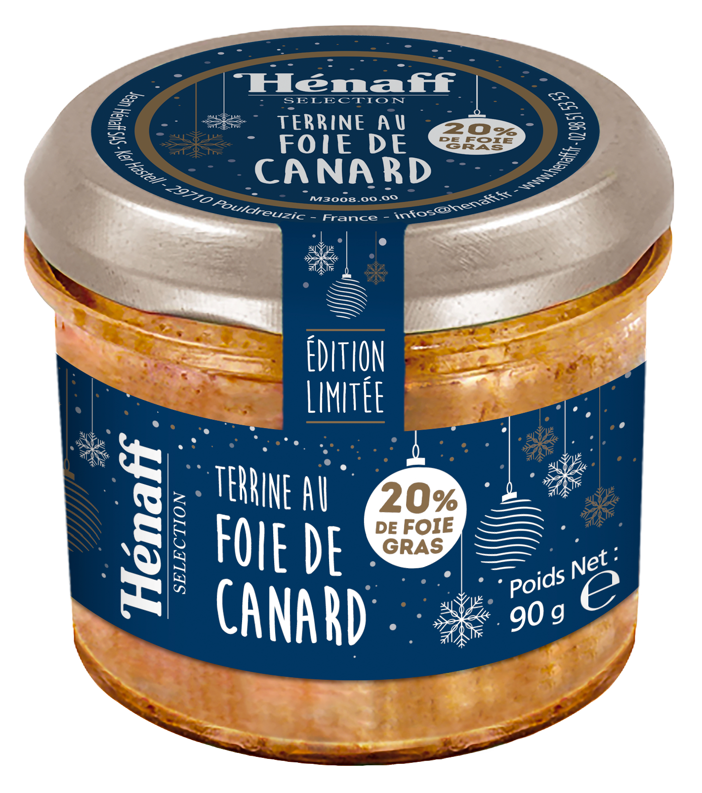 Terrine au foie de canard (20% de foie gras)