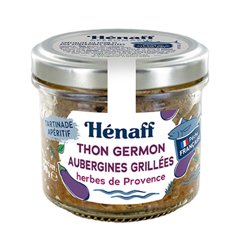 Thon Germon, aubergines grillées et herbes de Provence 